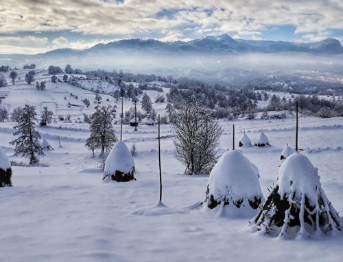 In inverno nella regione di Maramures