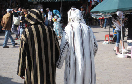 Marocco-Trekking-Siroua-0530 L'animata Piazza Djema-el-Fnaa a Marrakesh